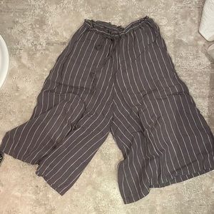 Linen wide leg pants